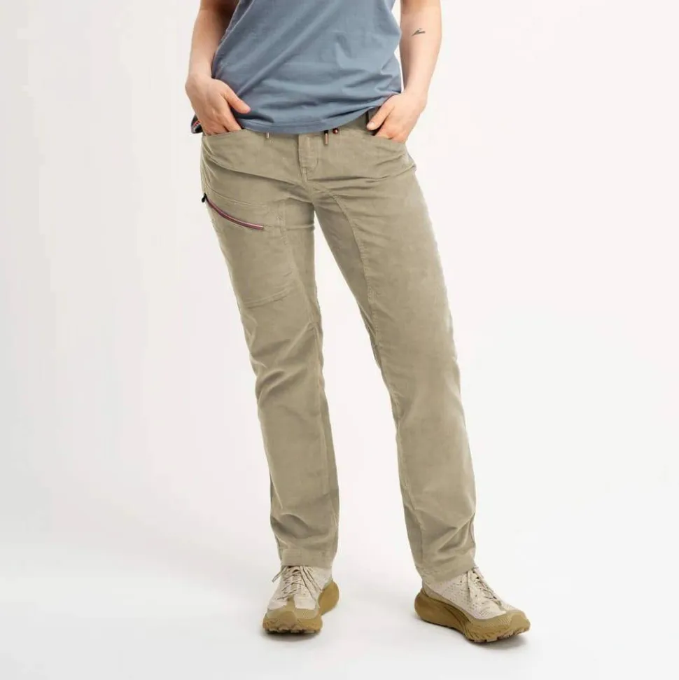 Elevenate Woman's Après Cord Pants Vintage Khaki