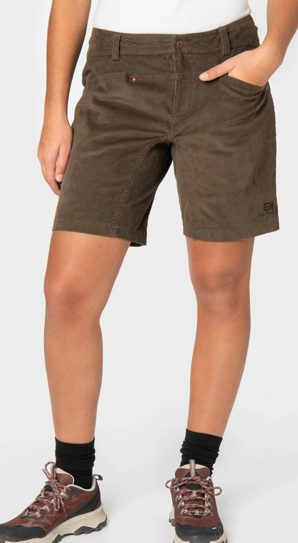 Elevenate Women's Après Cord Shorts Shiitake Brown Discount