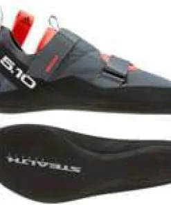 FiveTen Men's Kirigami Climbing Shoes Grey/Black/Red Onix/Core Black/Solar Red New