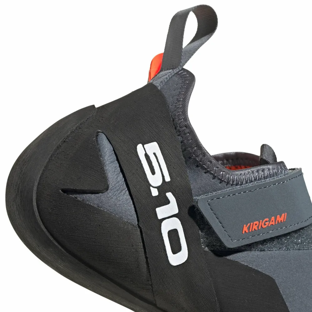 FiveTen Men's Kirigami Climbing Shoes Grey/Black/Red Onix/Core Black/Solar Red New