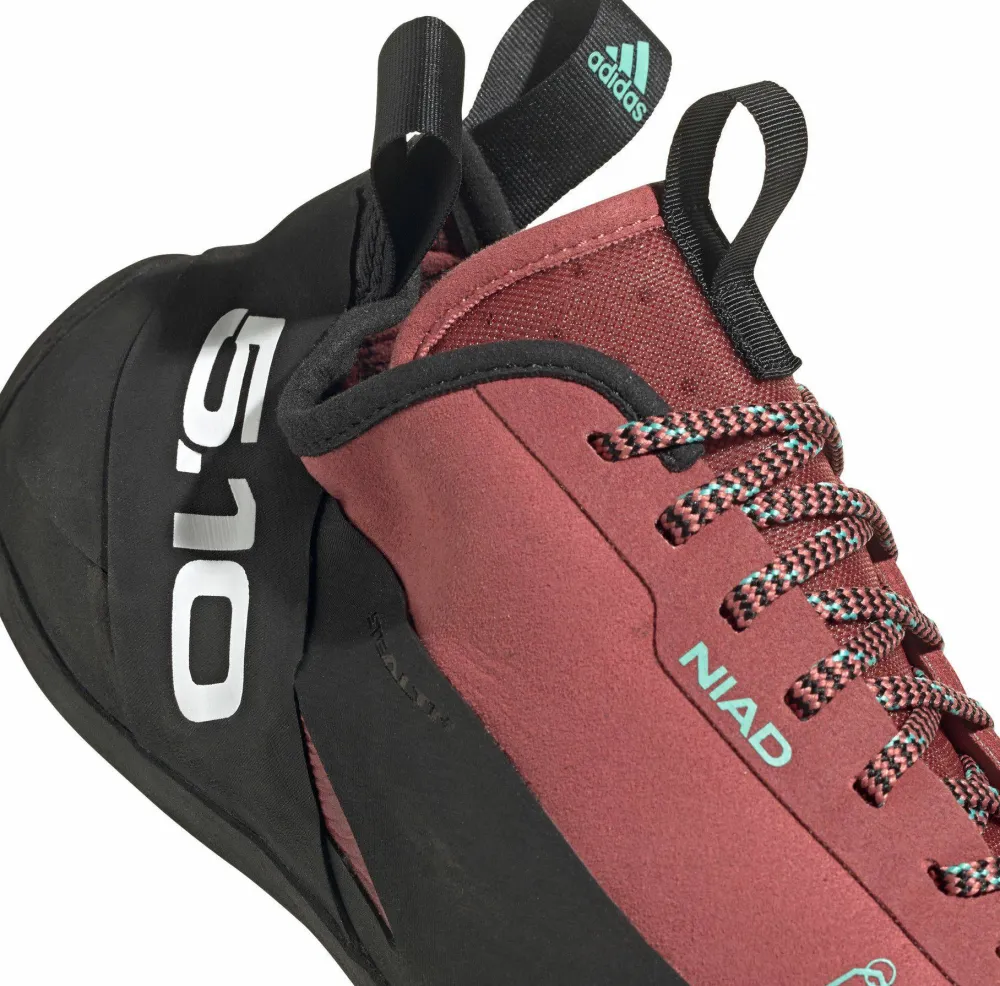 FiveTen Unisex Niad Lace Climbing Shoes Core Black/Crew Red/Acid Mint Sale