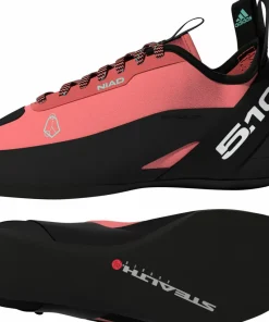 FiveTen Unisex Niad Lace Climbing Shoes Core Black/Crew Red/Acid Mint Sale