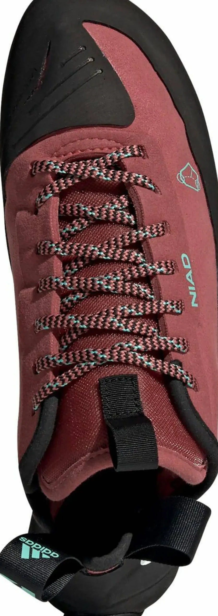 FiveTen Unisex Niad Lace Climbing Shoes Core Black/Crew Red/Acid Mint