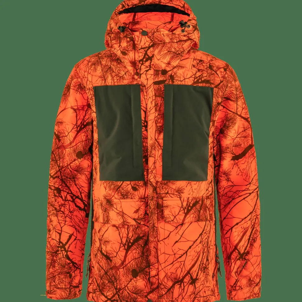 Fjällräven Lappland Hybrid Jacket Orange Multi Camo-Deep Forest