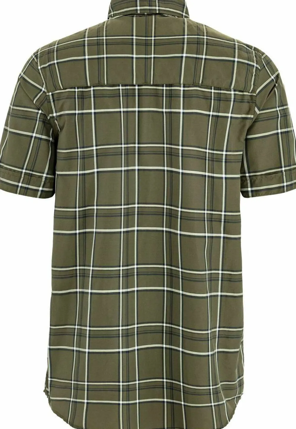 Fjällräven Men's Abisko Hike Shirt Short Sleeve Laurel Green-chalk White New