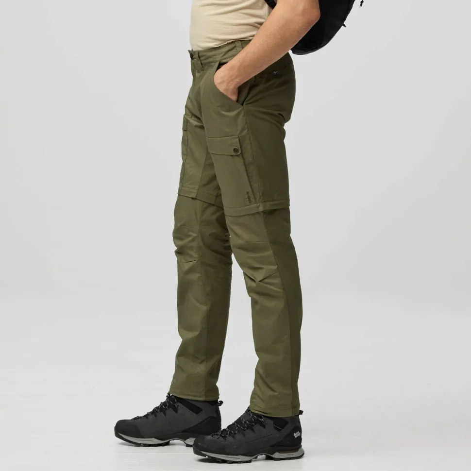 Fjällräven Men's Abisko Hybrid Trail Trousers Zip-Off Navy