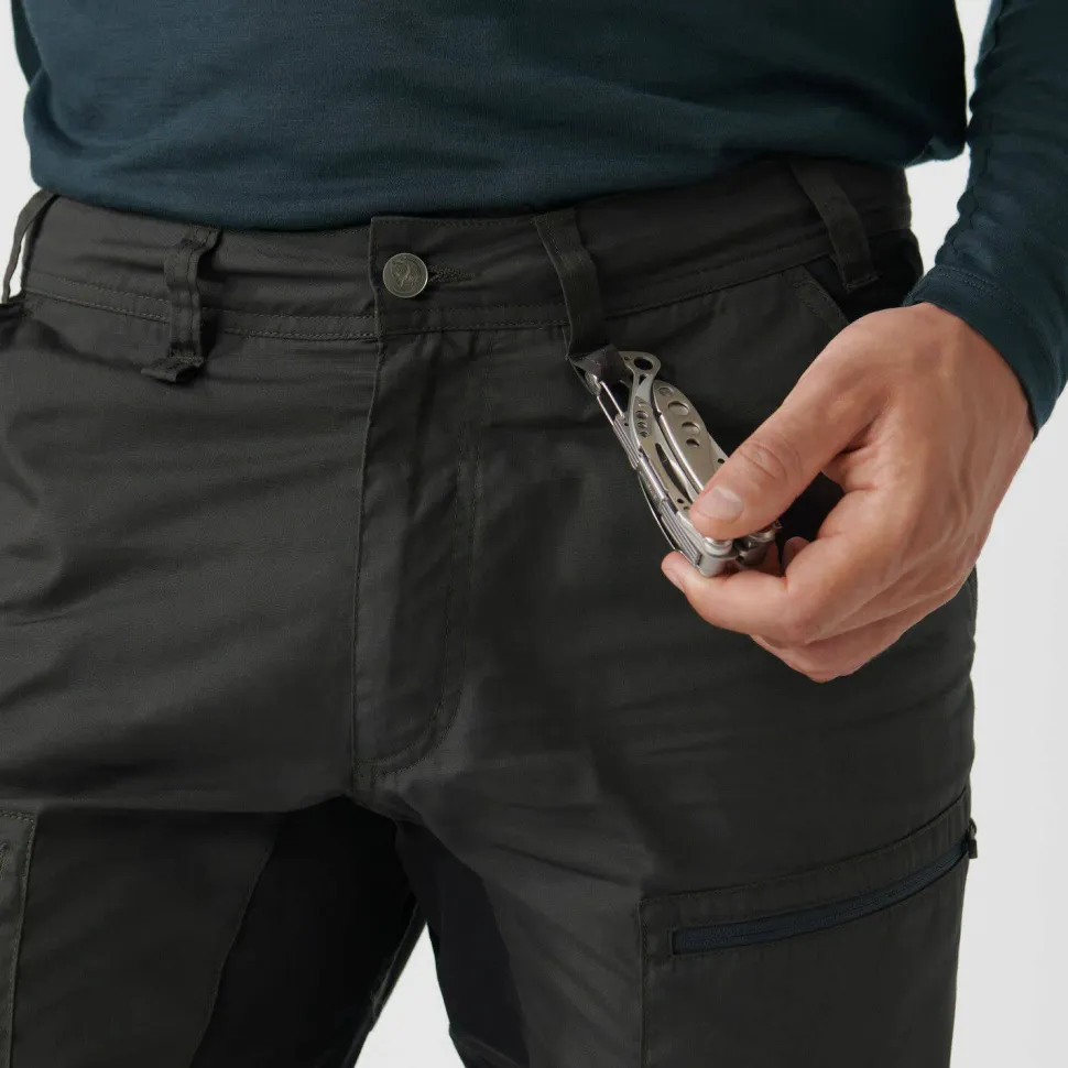 Fjällräven Men's Abisko Lite Trekking Trousers Dark Grey