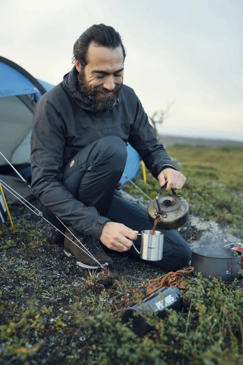 Fjällräven Men's Abisko Lite Trekking Trousers Dark Grey