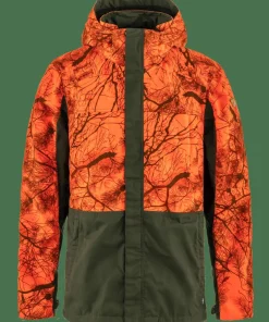 Fjällräven Men's Drev Hybrid Jacket Deep Forest-Orange Multi Camo Clearance