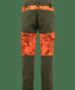 Fjällräven Men's Drev Hybrid Trousers Deep Forest-Orange Multi Camo