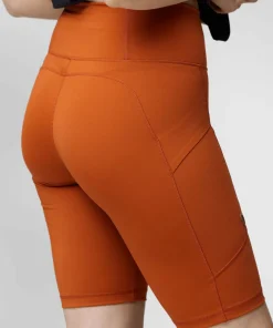 Fjällräven Women's Abisko Short Tights Terracotta Brown New