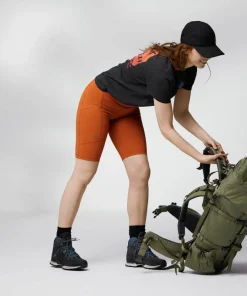 Fjällräven Women's Abisko Short Tights Terracotta Brown New