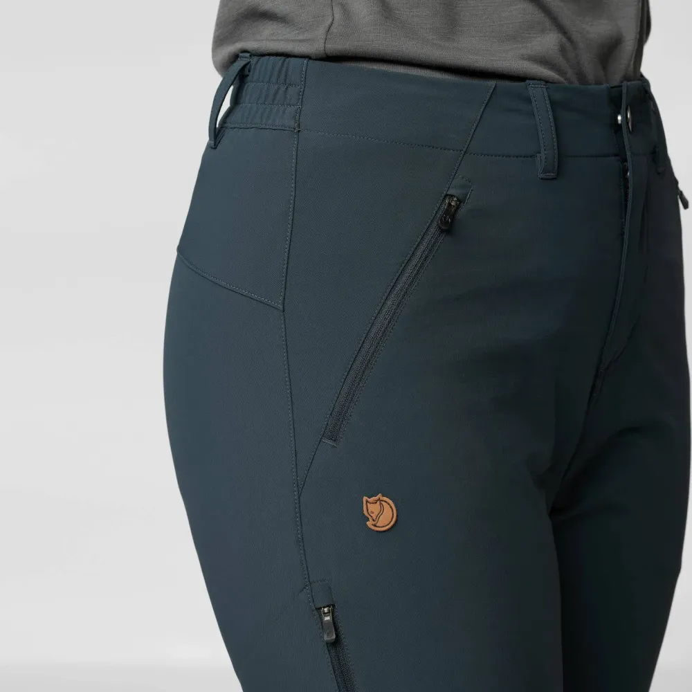 Fjällräven Women's Abisko Trail Stretch Trousers Deep Forest