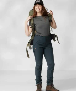 Fjällräven Women's Abisko Trail Stretch Trousers Deep Forest