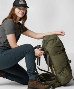 Fjällräven Women's Abisko Trail Stretch Trousers Deep Forest