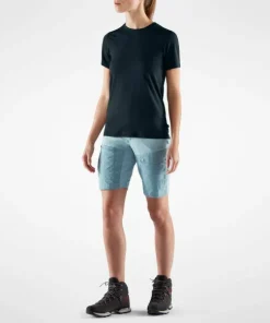 Fjällräven Women's Abisko Wool Short Sleeve Dark Navy