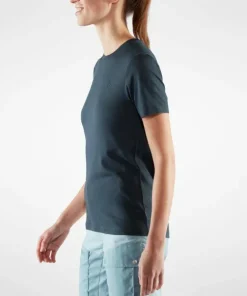 Fjällräven Women's Abisko Wool Short Sleeve Dark Navy