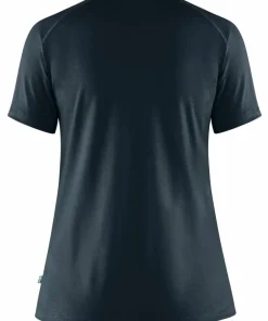 Fjällräven Women's Abisko Wool Short Sleeve Dark Navy