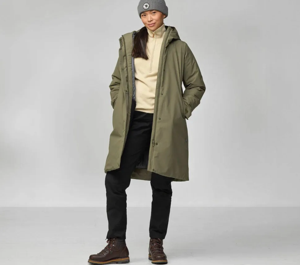 Fjällräven Women's Hc Hydratic Padded Parka Dark Navy