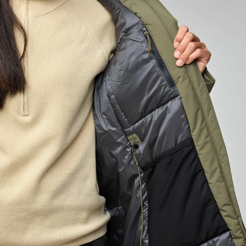 Fjällräven Women's Hc Hydratic Padded Parka Dark Navy
