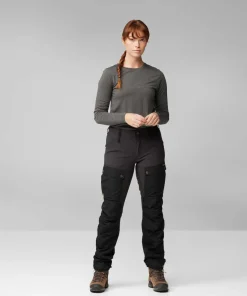 Fjällräven Women's Keb Trousers Curved Deep Forest-Laurel Green