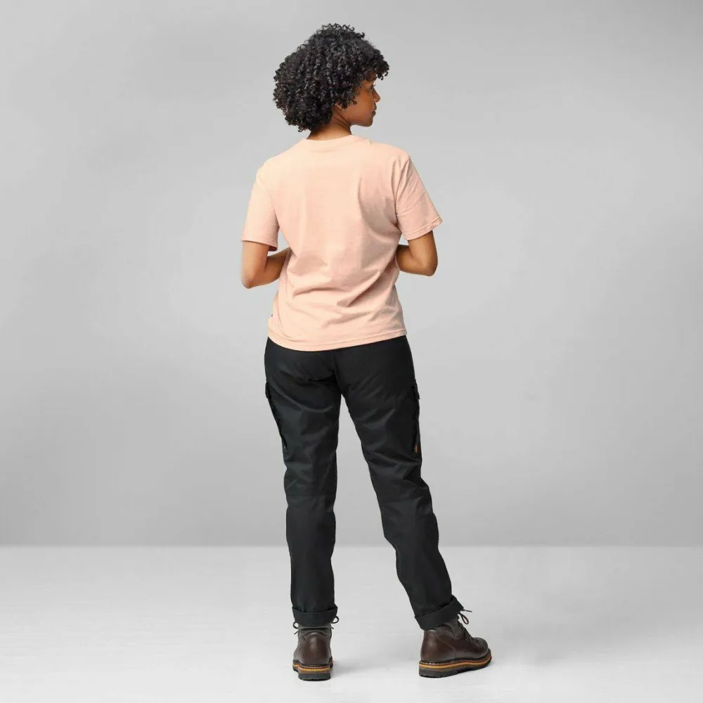 Fjällräven Women's Lush Logo T-Shirt Ultramarine Outlet
