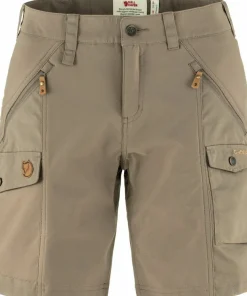 Fjällräven Women's Nikka Shorts Curved Suede Brown Online