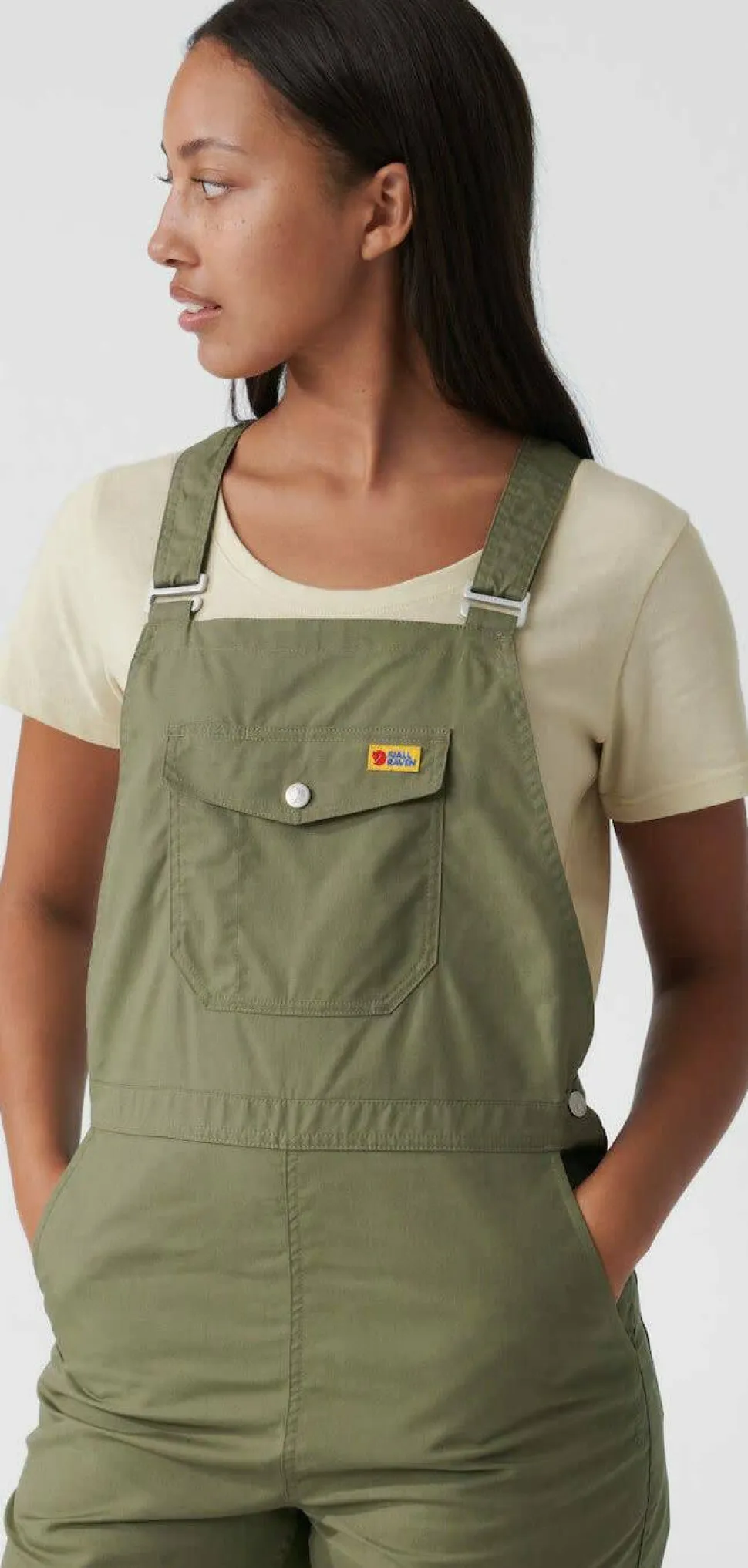 Fjällräven Women's Vardag Dungaree Trousers Green