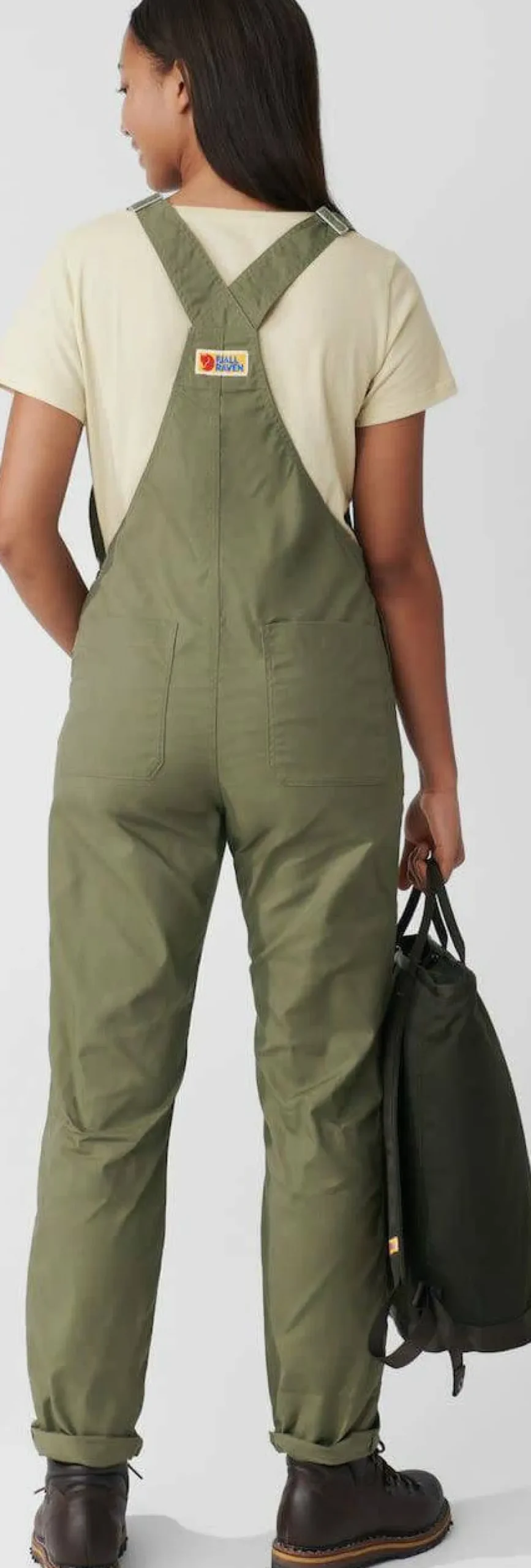 Fjällräven Women's Vardag Dungaree Trousers Green