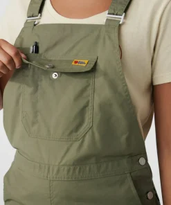 Fjällräven Women's Vardag Dungaree Trousers Green