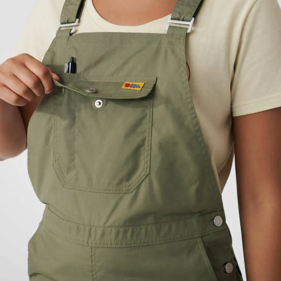 Fjällräven Women's Vardag Dungaree Trousers Green