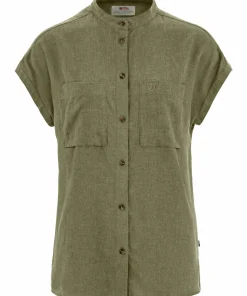 New Women's Övik Hemp Shirt Short Sleeve Damtröjor & Skjortor