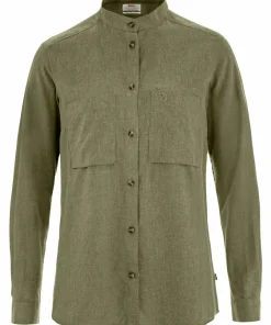 Fjällräven Women's Övik Hemp Shirt Long Sleeve Green