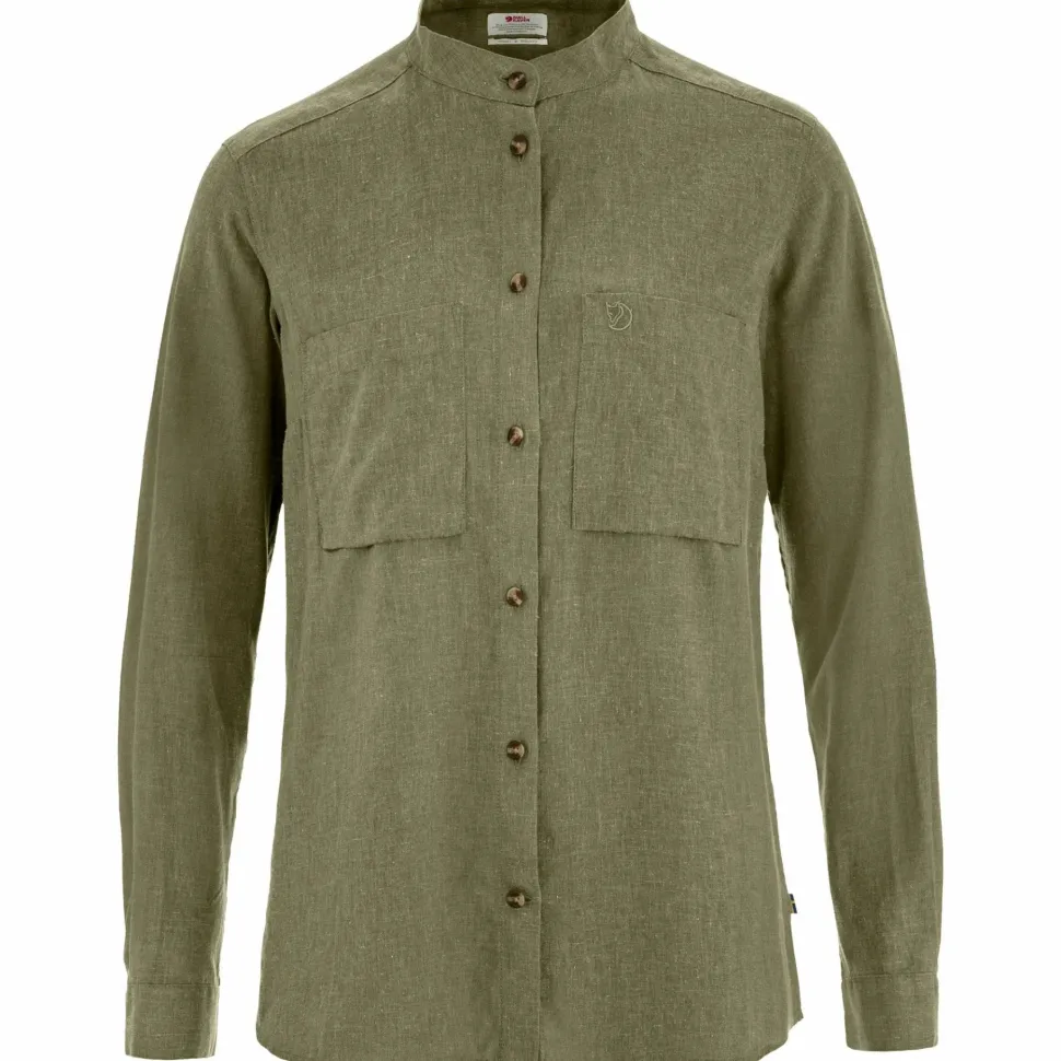 Fjällräven Women's Övik Hemp Shirt Long Sleeve Green