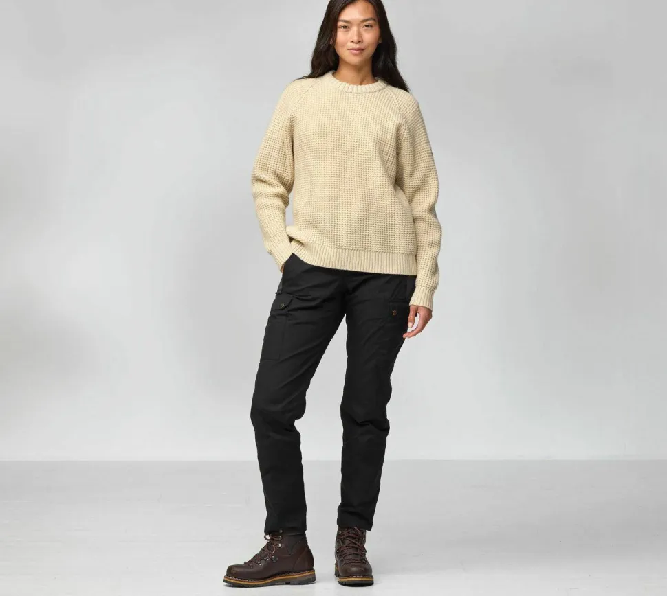 Fjällräven Women's Övik Waffle Knit Navy