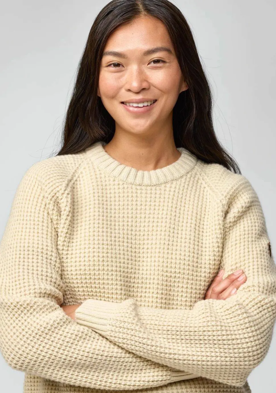 Fjällräven Women's Övik Waffle Knit Navy