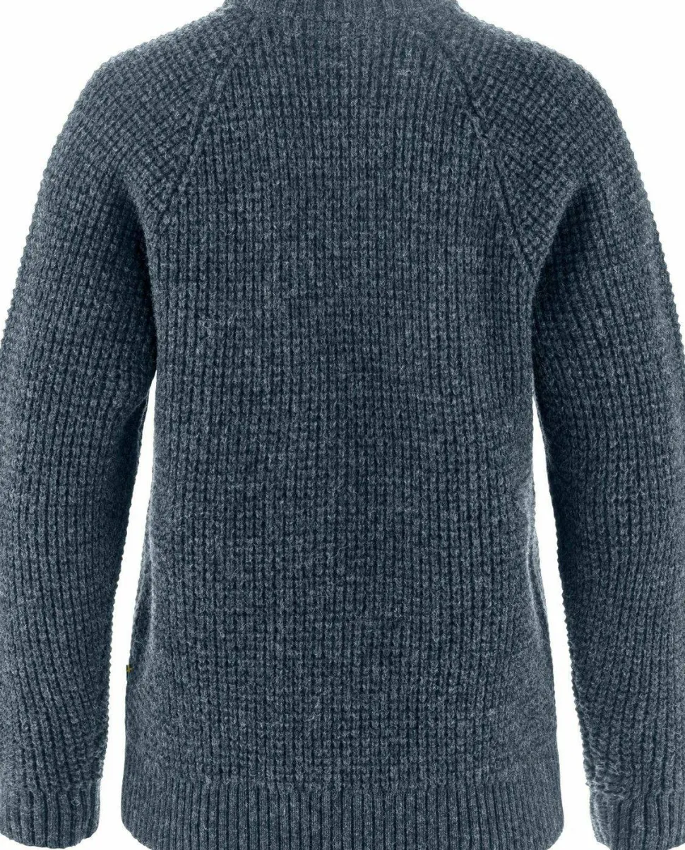 Fjällräven Women's Övik Waffle Knit Navy