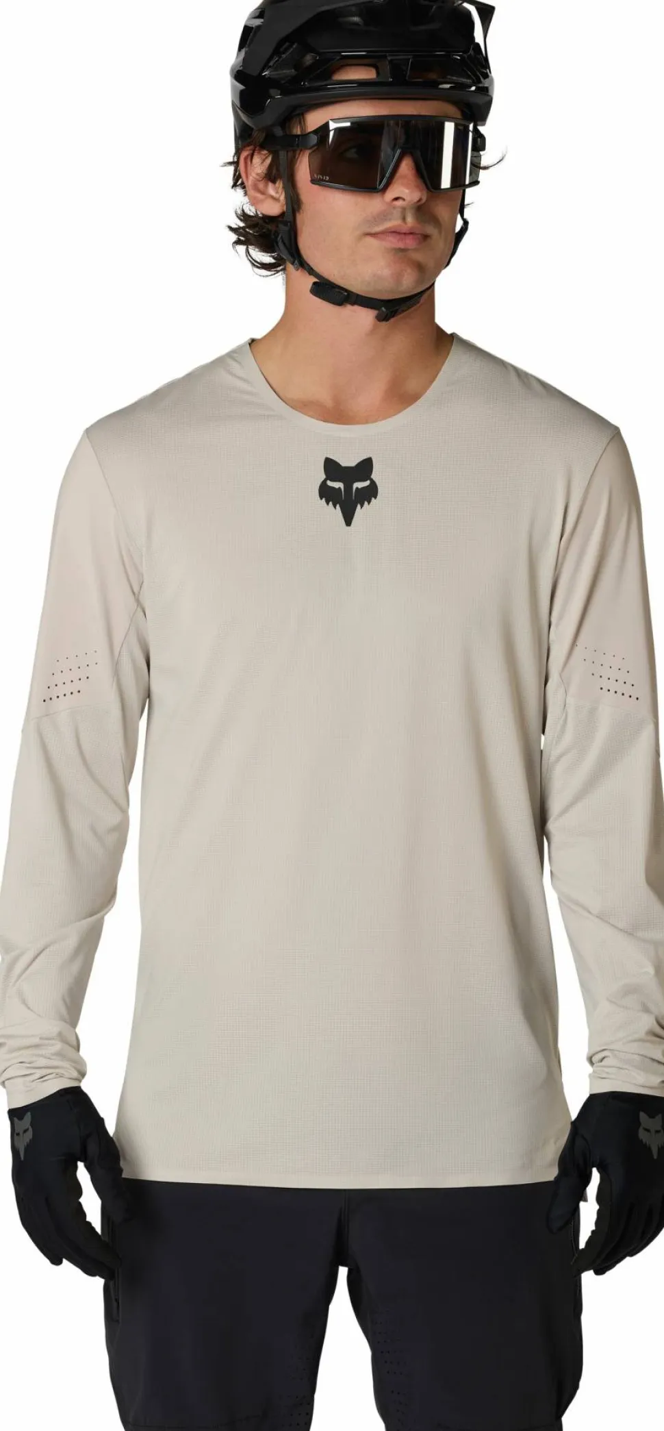 Fox Men's Flexair Long Sleeve Jersey Chalk