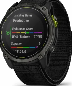 New Enduro 3 Carbon Grey DLC Titanium/Black UltraFit Nylon Strap Träning