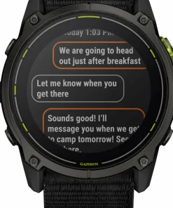 New Enduro 3 Carbon Grey DLC Titanium/Black UltraFit Nylon Strap Träning