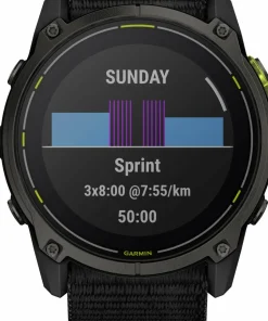Garmin Enduro 3 Carbon Grey DLC Titanium/Black UltraFit Nylon Strap