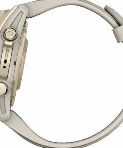 Garmin Fenix 8 Amoled 43mm, Sapphire Soft Gold - Fog Grey/Sandstone Silicone Strap