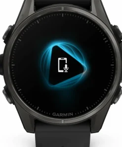 Clearance Fenix 8 Amoled 43mm, Sapphire Carbon Gray DLC Titanium - Black/Pebble Grey Silicone Strap Elektronik|Träning