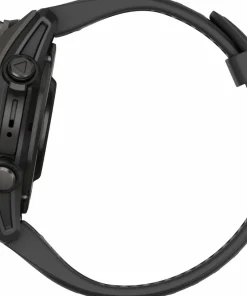 Clearance Fenix 8 Amoled 43mm, Sapphire Carbon Gray DLC Titanium - Black/Pebble Grey Silicone Strap Elektronik|Träning