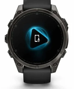Best Fenix 8 Amoled 47mm, Sapphire Carbon Gray DLC Titanium - Black/Pebble Grey Silicone Strap Elektronik|Löpning