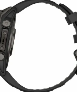 Best Fenix 8 Amoled 47mm, Sapphire Carbon Gray DLC Titanium - Black/Pebble Grey Silicone Strap Elektronik|Löpning
