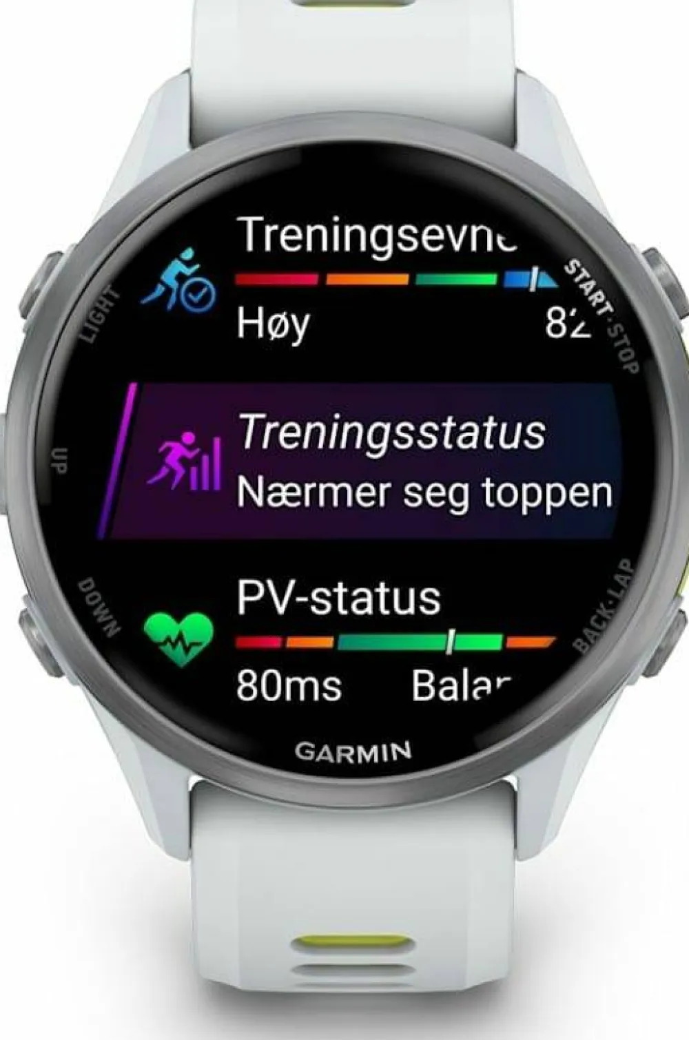 Garmin Forerunner 970 Whitestone/Amp Yellow Hot