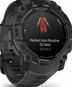 Garmin Instinct 3 AMOLED, 50mm Black Bezel With Charcoal Band Outlet