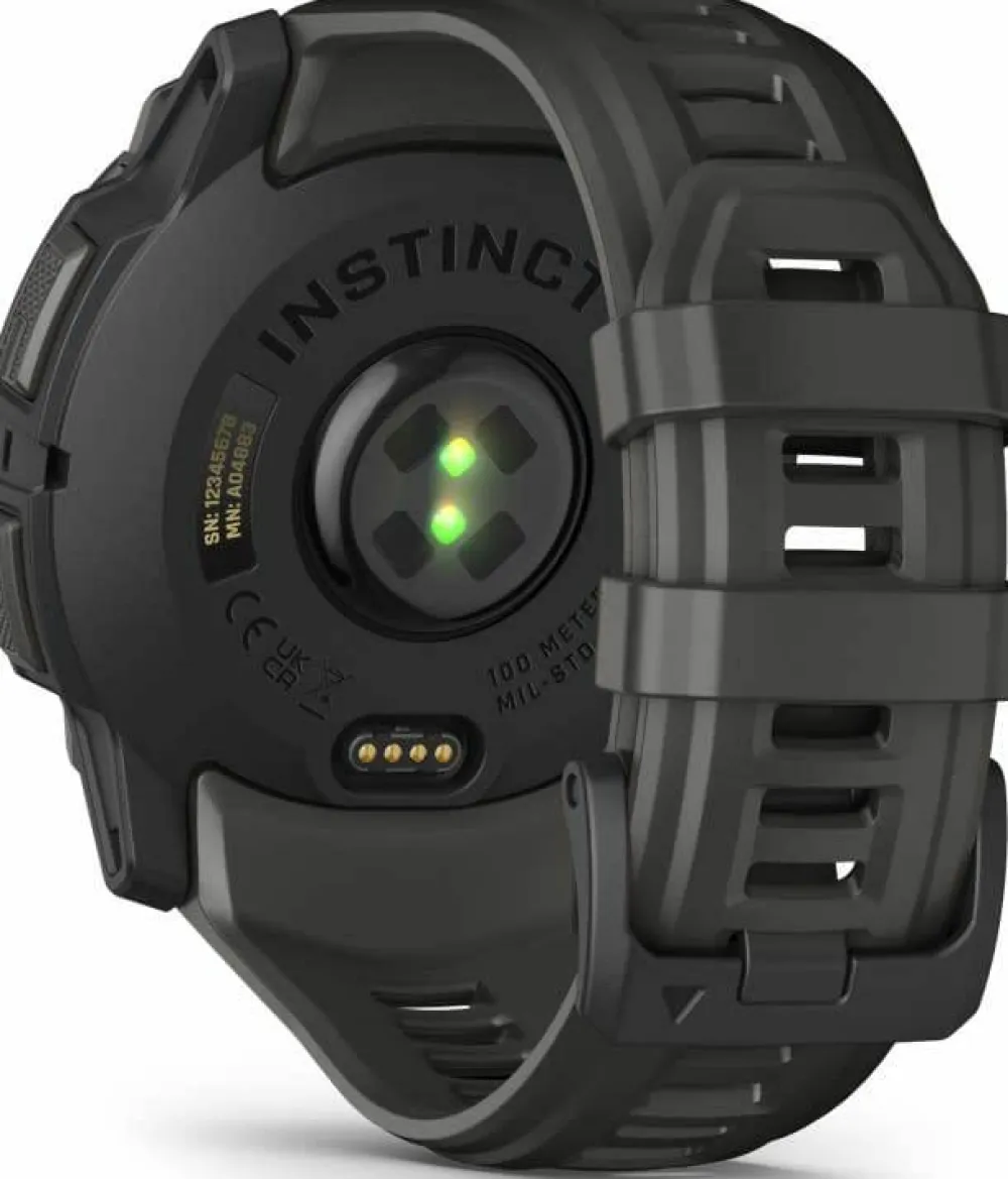 Garmin Instinct 3 AMOLED, 50mm Black Bezel With Charcoal Band Outlet