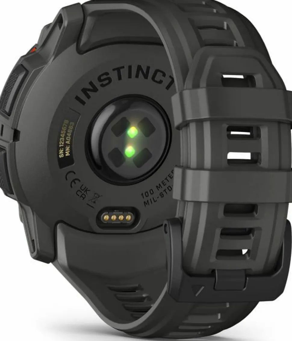 Garmin Instinct 3 Solar, 50 mm Black Bezel With Charcoal Band